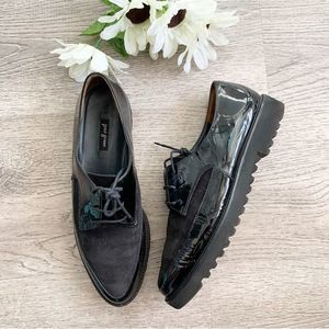 PAUL GREEN Oxford Loafers Basha Patent Leather Black Size 9
